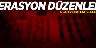 Silah ve patlayıcı ele geçirildi!