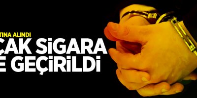 Kaçak sigara ele geçirildi, 1 gözaltı