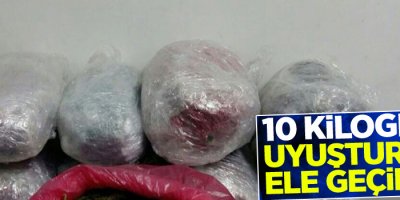 10 kilogram uyuşturucu madde ele geçirildi