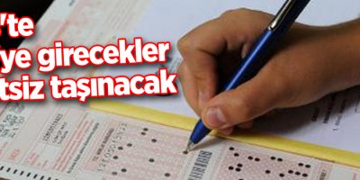 Erciş'te YGS'ye girecekler ücretsiz taşınacak