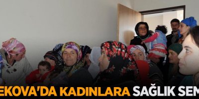 Yüksekova'da kadınlara sağlık semineri