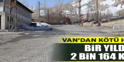 Bir yılda 2 bin 164 kişi ...