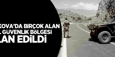 25 bölge ‘özel güvenlik bölgesi’ ilan edildi