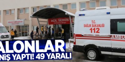 Balonlar sert iniş yaptı! 49 yaralı