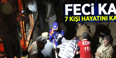 Kamyon kerpiç evin üstüne devrildi: 7 ölü