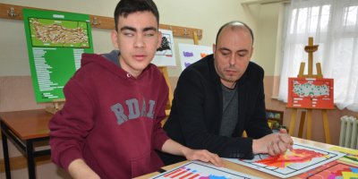 Görme engelli öğrenciden anlamlı proje!