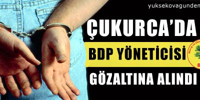 Çukurca'da BDP yöneticisi gözaltına alındı