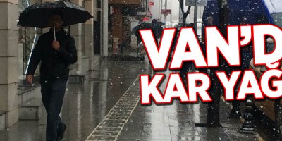Van’da kar yağışı