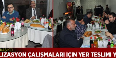 Kaşıkçı: Kanalizasyon Çalışmaları için yer teslimi yaptık