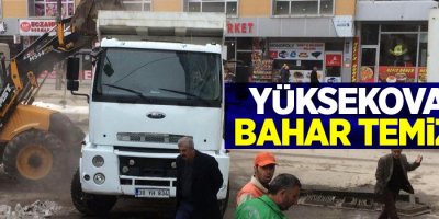 Yüksekova'da bahar temizliği