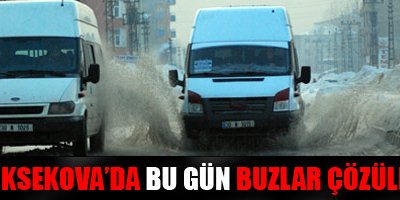Yüksekova'da Buzlar Çözüldü