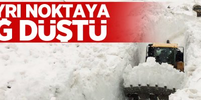 Askeri üs bölgesinin yoluna çığ düştü