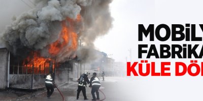 Mobilya fabrikası küle döndü