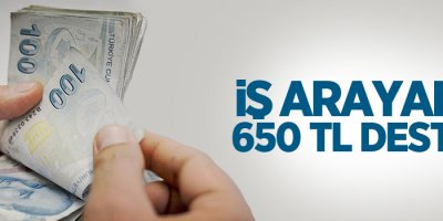 İş arayana 650 TL destek