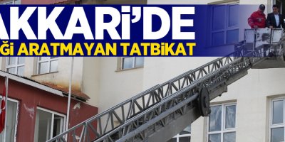 Hakkari'de gerçeği aratmayan tatbikat