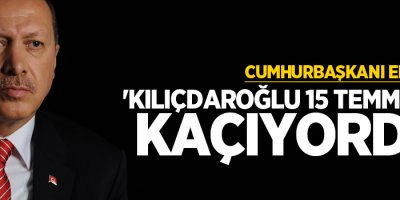 Erdoğan: 'Kılıçdaroğlu sen neredeydin, Atatürk Havalimanında kaçıyordun'