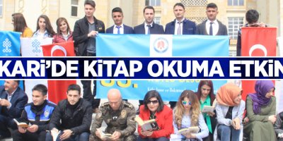 Hakkari’de kitap okuma etkinliği