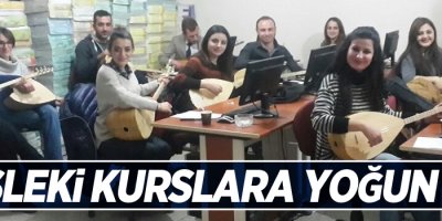 Mesleki kurslara yoğun ilgi