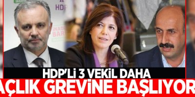 HDP'li 3 vekil daha açlık grevine başlıyor
