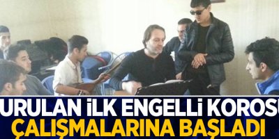 Van ve bölgede kurulan ilk engelli korosu çalışmalarına başladı