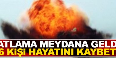 Patlama meydana geldi, 16 kişi hayatını kaybetti