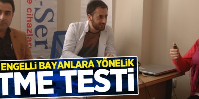 Van’da engelli bayanlara yönelik işitme testi