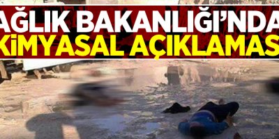 Sağlık Bakanlığı'ndan ’kimyasal’ açıklaması