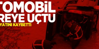 Otomobil dereye uçtu: 1 ölü, 2 yaralı