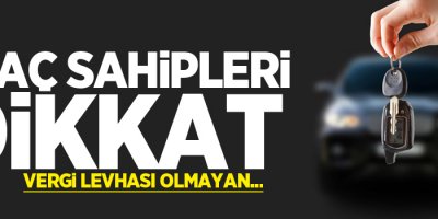 Vergi levhası olmayan...