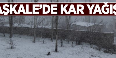 Başlale'de kar yağışı