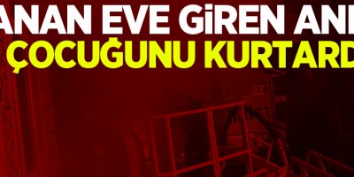 Yanan eve giren anne 4 çocuğunu kurtardı