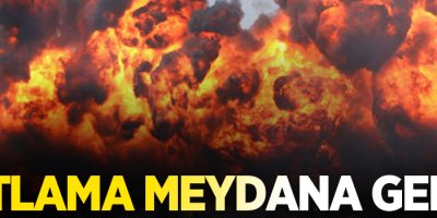 Şiddetli patlama meydana geldi
