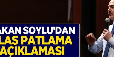 Süleyman Soylu'dan Diyarbakır'daki patlamaya ilişkin açıklama