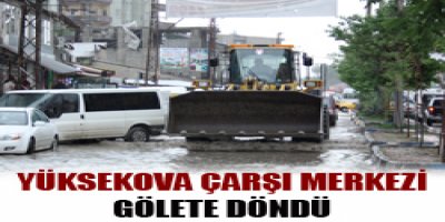 Yüksekova'da Sağanak Yağış