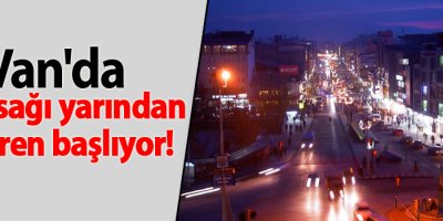 Van'da av yasağı yarından itibaren başlıyor!
