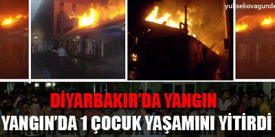 Diyarbakır'da Yangın