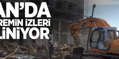 Van'da depremin izleri siliniyor
