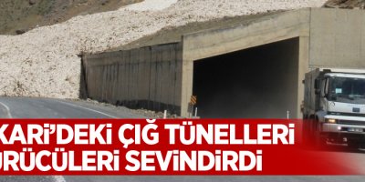 Hakkari’deki çığ tünelleri sürücüleri sevindirdi