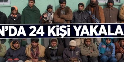 Van'da 24 kişi yakalandı!