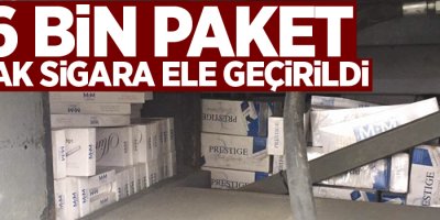 26 bin paket kaçak sigara ele geçirildi