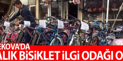 Yüksekova'da kiralık bisiklet ilgi odağı oldu