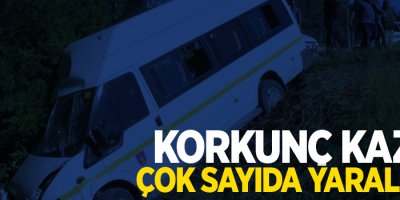 Korkunç kaza, 13 yaralı!