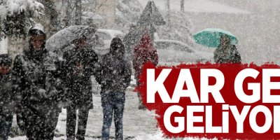 Doğu'ya kar geri geliyor!