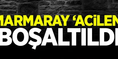 Marmaray 'acilen' boşaltıldı