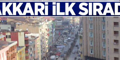 Hakkari bu kez ilk sırada!