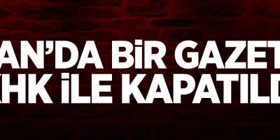 Van'da bir gazete kapatıldı!