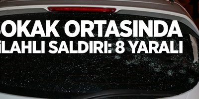 Sokak ortasında silahlı saldırı: 8 yaralı