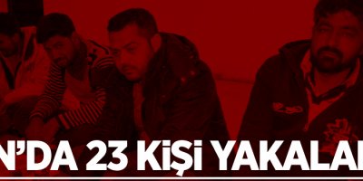 Van'da 23 kişi yakalandı