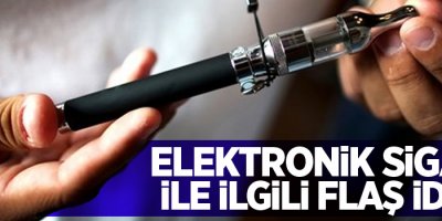 Elektronik sigara ile ilgili flaş iddia