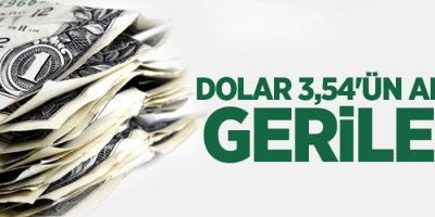 Dolar 3,54'ün altına geriledi